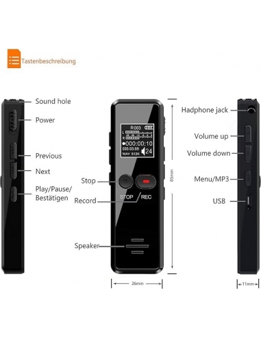 Tschisen Registratore Vocale...