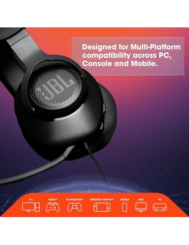 JBL Quantum 100 Wired Over-Ear Gaming...