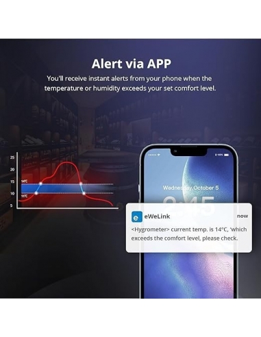 SONOFF SNZB-02D Mini sensore di...