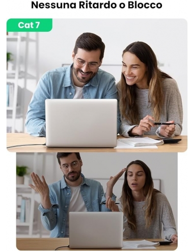 JAVEX Cavo Ethernet LAN Piatto Super...