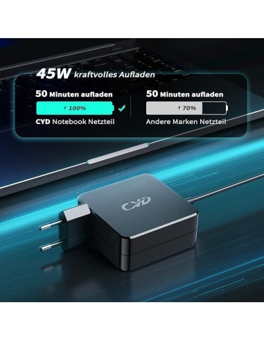 CYD 19V 2.1A 45W Notebook Caricatore...