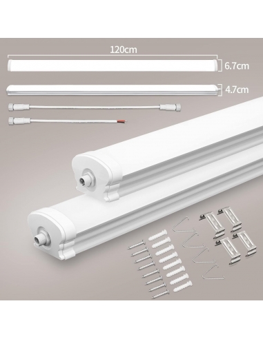 URing Lampada da soffitto a tubo LED...