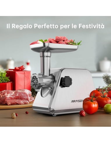 AIRMSEN Tritacarne Elettrico 5 in 1 -... AIRMSEN Tritacarne Elettrico 5 in 1 -...