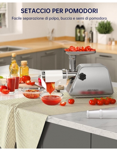 AIRMSEN Tritacarne Elettrico 5 in 1 -... AIRMSEN Tritacarne Elettrico 5 in 1 -...