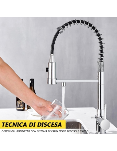 Sagetta - Miscelatore da cucina a 3...