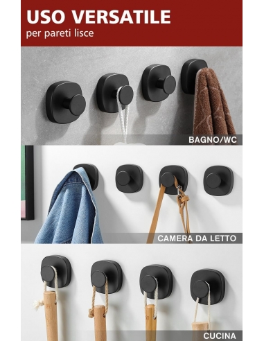 Daoun 4 Pezzi Ganci a Ventosa per... Daoun 4 Pezzi Ganci a Ventosa per...