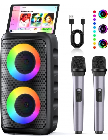 Karaoke T-08 altoparlante Bluetooth... Karaoke T-08 altoparlante Bluetooth...