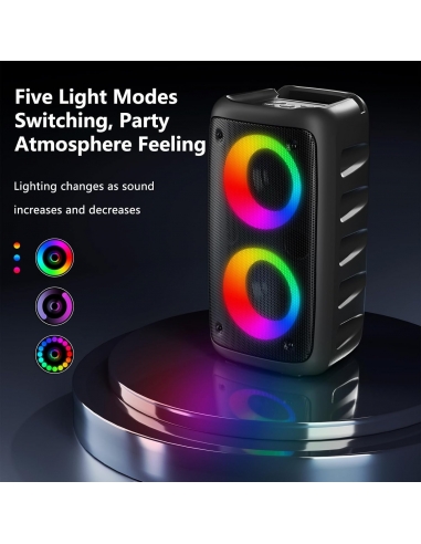 Karaoke T-08 altoparlante Bluetooth... Karaoke T-08 altoparlante Bluetooth...