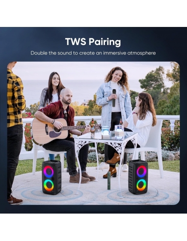 Karaoke T-08 altoparlante Bluetooth... Karaoke T-08 altoparlante Bluetooth...