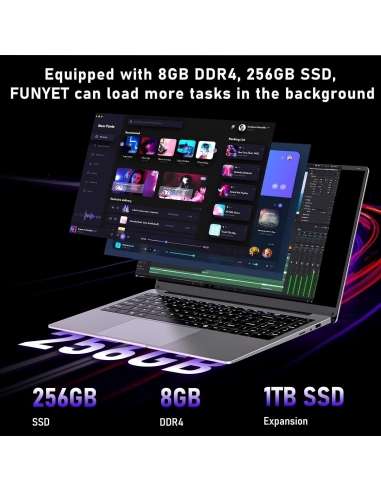 FUNYET Portatile da 15.6" Celeron... FUNYET Portatile da 15.6" Celeron...