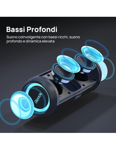 RIENOK S6 Cassa Bluetooth Portatile...