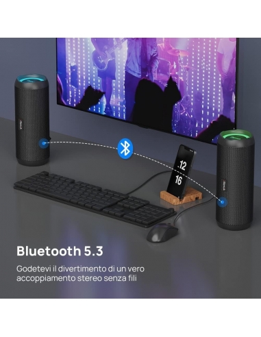 RIENOK S6 Cassa Bluetooth Portatile...