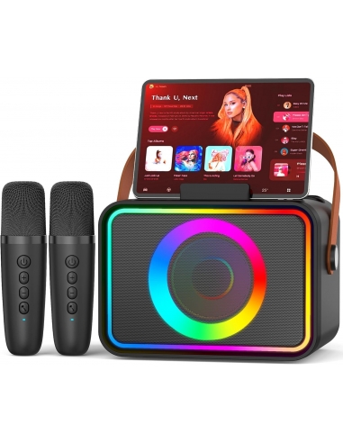 Karaoke K26 con 2 microfoni per... Karaoke K26 con 2 microfoni per...