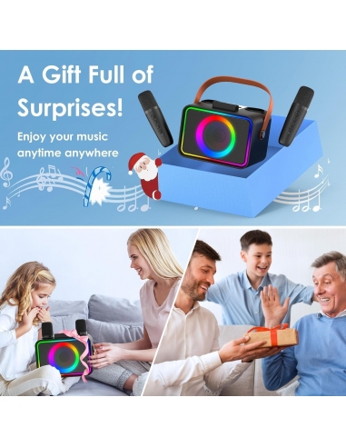 Karaoke K26 con 2 microfoni per... Karaoke K26 con 2 microfoni per...