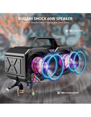 BUGANI Shock, Bluetooth 5.3... BUGANI Shock, Bluetooth 5.3...