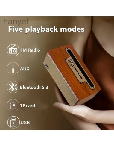 Wooden XM-505 Altoparlante Bluetooth... Wooden XM-505 Altoparlante Bluetooth...