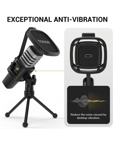 TONOR TC30 Microfono USB, Cardioide... TONOR TC30 Microfono USB, Cardioide...