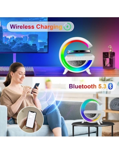 Sveglia Wireless BT-3401 con luce e... Sveglia Wireless BT-3401 con luce e...