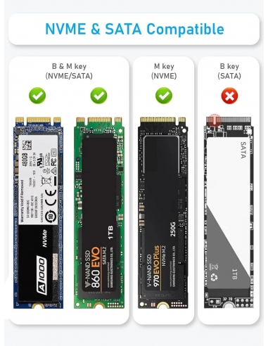 Beikell M.2 NVME Enclosure, SSD M.2... Beikell M.2 NVME Enclosure, SSD M.2...