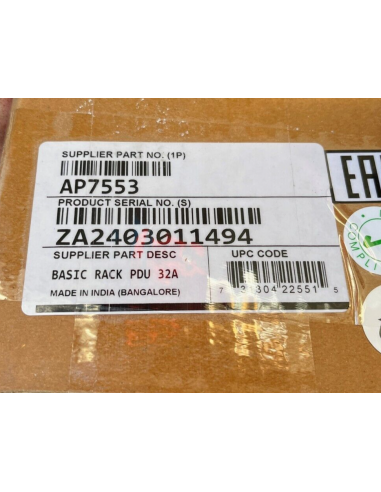 BASIC RACK PDU 32A AP7553 APC... BASIC RACK PDU 32A AP7553 APC...