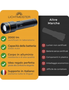 LICHTMEISTER Torcia LED... 2