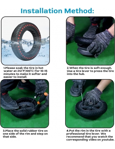 Pneumatico Solido Da 8,5 Pollici,...
