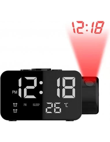 Orologio di proiezione a LED Sveglia... Orologio di proiezione a LED Sveglia...