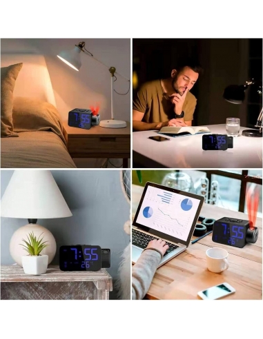 Orologio di proiezione a LED Sveglia... Orologio di proiezione a LED Sveglia...