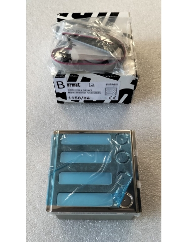 Urmet 1158/84 Modulo 4 pulsanti con... Urmet 1158/84 Modulo 4 pulsanti con...