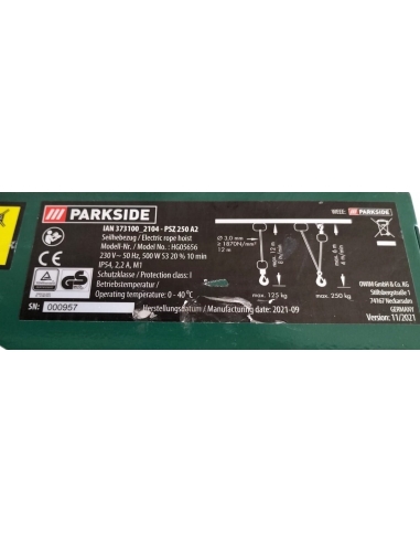 Parkside PSZ 250 A2 500W Sollevatore...