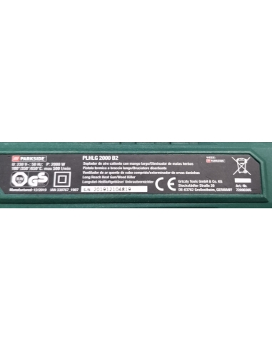 Parkside PHLGD 2000 B2 Pistola ad...