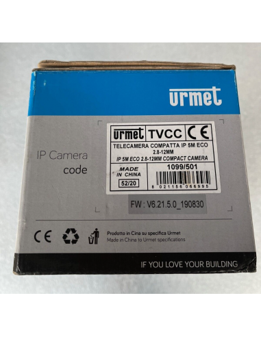 Urmet 1099/501 Telecamera bullet IP... Urmet 1099/501 Telecamera bullet IP...
