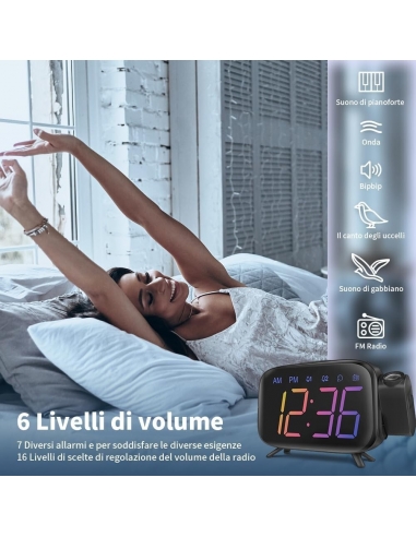 ELEHOT-Store Sveglia Proiettore... ELEHOT-Store Sveglia Proiettore...