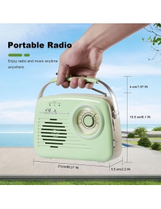 Bingxue Radio portatile AM... 2