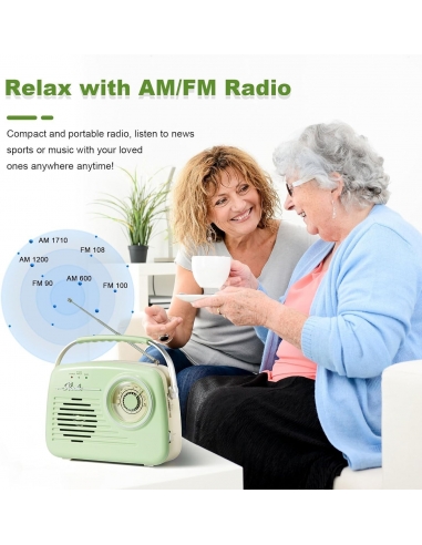 Bingxue Radio portatile AM FM...