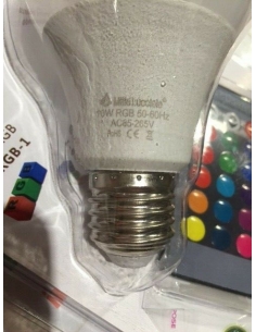 Lampadina LED RGB-W 10W E27... 2