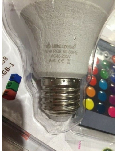 Lampadina LED RGB-W 10W E27 con...