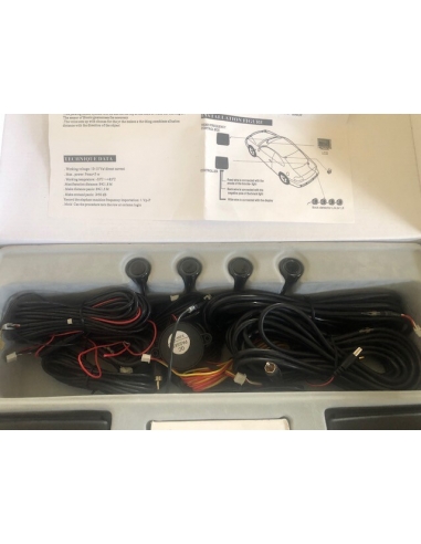 Kit 4 Sensori Radar Parcheggio Auto...