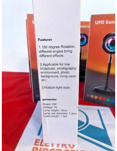 Lampada Led Light Ufo Sunset Girevole...