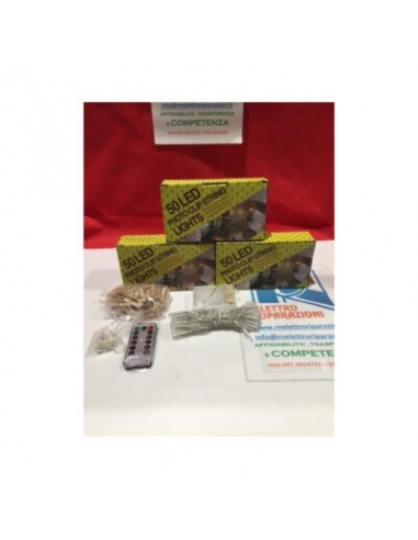 50 Lucine LED, 5M, a Batteria con... 50 Lucine LED, 5M, a Batteria con...