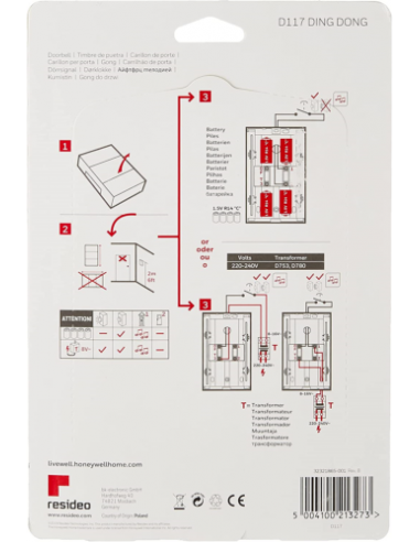 Honeywell Home Ding Dong D117... Honeywell Home Ding Dong D117...
