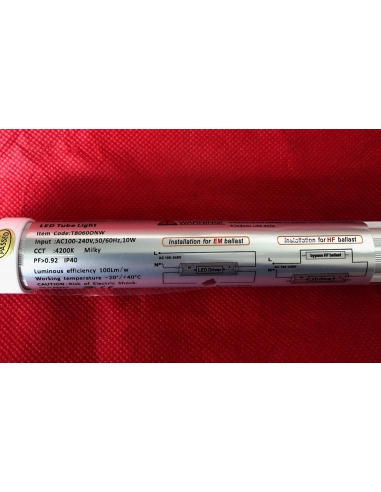 4 x TUBO NEON A LED T8 60cm  9w LUCE...