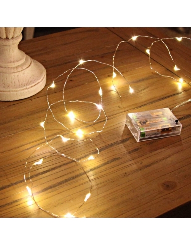 Led Stringa Luci Batteria 5m 50 Led...