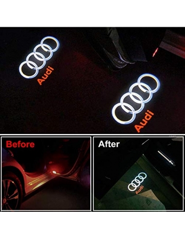 Luce Porta Auto AUDI LED Logo 3D...