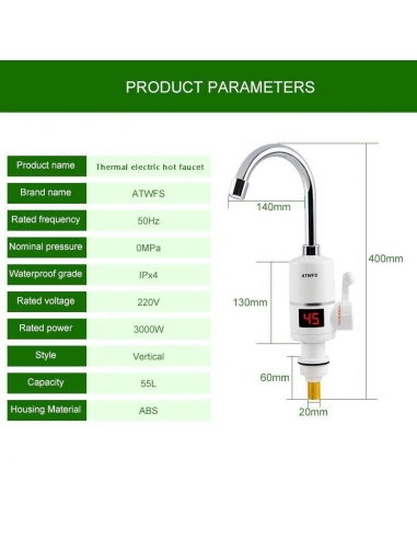 Rubinetto per scaldabagno istantaneo...