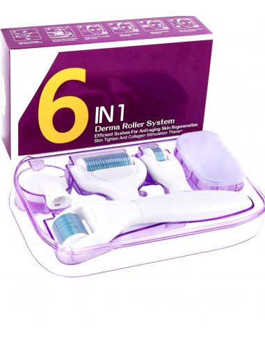 Dermaroller 6 in 1 Kit di alta...