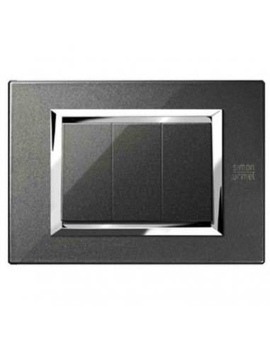 Urmet Simon Nea placca 6 moduli nero...