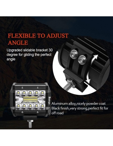 Safego Faro da Lavoro LED 4" 60W...