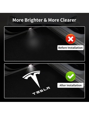 Luce porta Auto Logo Proiettore Tesla...