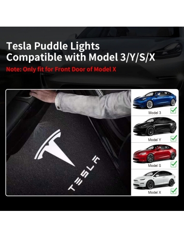 Luce porta Auto Logo Proiettore Tesla...